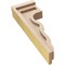 Ekena Millwork 3"W x 6"D x 18"H Thin Highland Rough Cedar Woodgrain TimberThane Corbel, Primed Tan CORUR03X06X18HLDRCPR - alternate 3